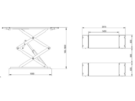 6600 lb. Capacity Scissor Car Lift